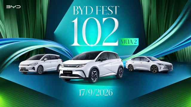BYD Fest 102 Mùa 2 tại Hà Nội: Ưu đãi xe BYD và giải pháp chuyển đổi xanh