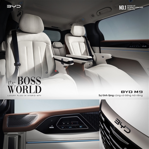 BYD M9 - Đẳng cấp xe sang cho nhà lãnh đạo