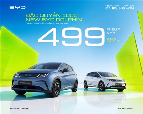 BYD NEW DOLPHIN 2026 Ưu Đãi Tiên Phong Chỉ Từ 499 Triệu Đồng
