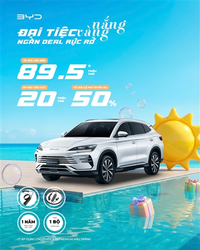 Đại Tiệc Nắng Vàng - Ngàn Deal Rực Rỡ Cùng BYD Ninh Bình