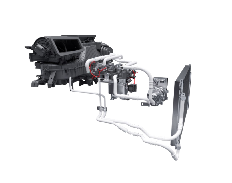 Trang bị tiêu chuẩn: Hệ thống bơm nhiệt hiệu suất cao Trang bị tiêu chuẩn: Hệ thống bơm nhiệt hiệu suất cao